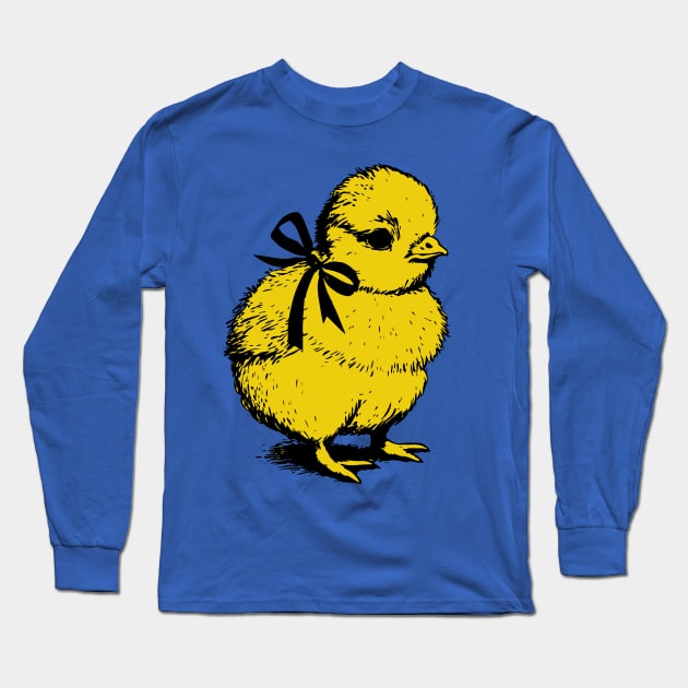 Easter Chick Long Sleeve T-Shirt by valentinahramov